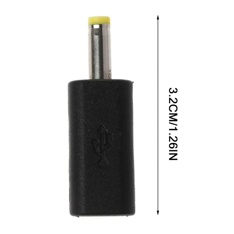 H7jf micro usb fêmea para dc 4.0x1.7mm macho plug jack conversor adaptador de carga para sony psp e mais