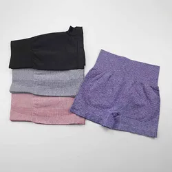 Pantaloncini da allenamento a vita alta Vital Seamless Fitness Yoga Short Scrunch Butt pantaloncini da Yoga pantaloncini sportivi da donna Leggings da palestra