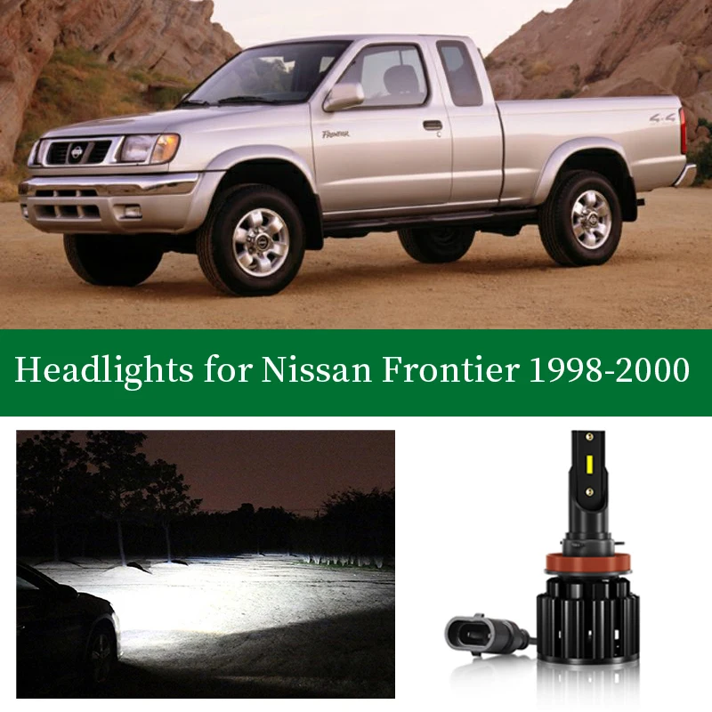 

Xlights Car Bulbs For Nissan Frontier 1998 1999 2000 LED Headlight Bulb Low High Beam Canbus Headlamp Lamp Light Accessories