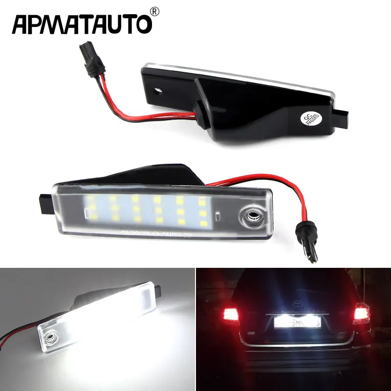 2 pezzi Canbus bianco Led targa lampada luce targa per TOYOTA Hiace/Highlander/RAV4/Land Cruiser 200/per Lexus RX300