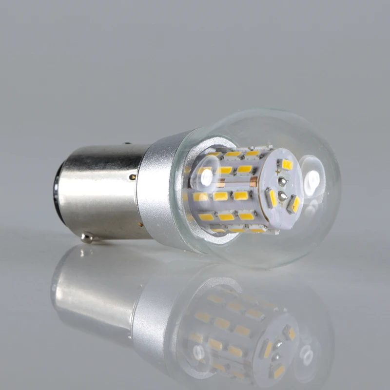 Led Interni Auto 12V BAY15D 1157 P21/5W S25 4W Clear Glass Lamp Car Brake Tail Bulb Auto Indicator Light Red Yellow White 12 V