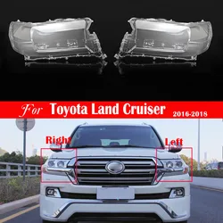 Car Front Headlamp Lens Lampshade Lampcover For Toyota Land Cruiser 2016 2017 2018 Car Replacement Lens Auto Shell Cover