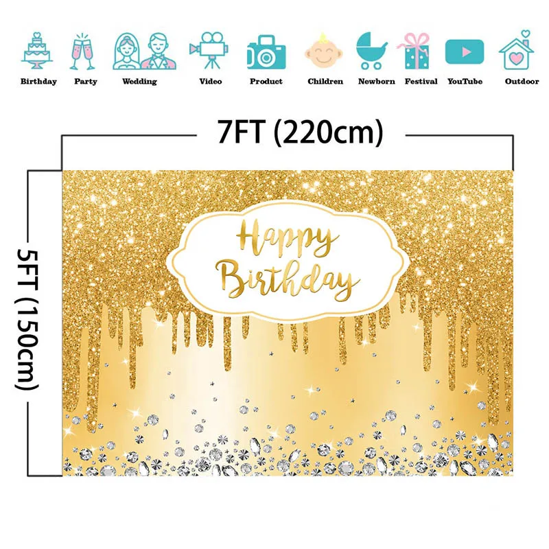 MOCSICKA خلفية حفلة عيد ميلاد مشرق حجر الراين الديكور نمط صورة الطفل خلفية التصوير راية