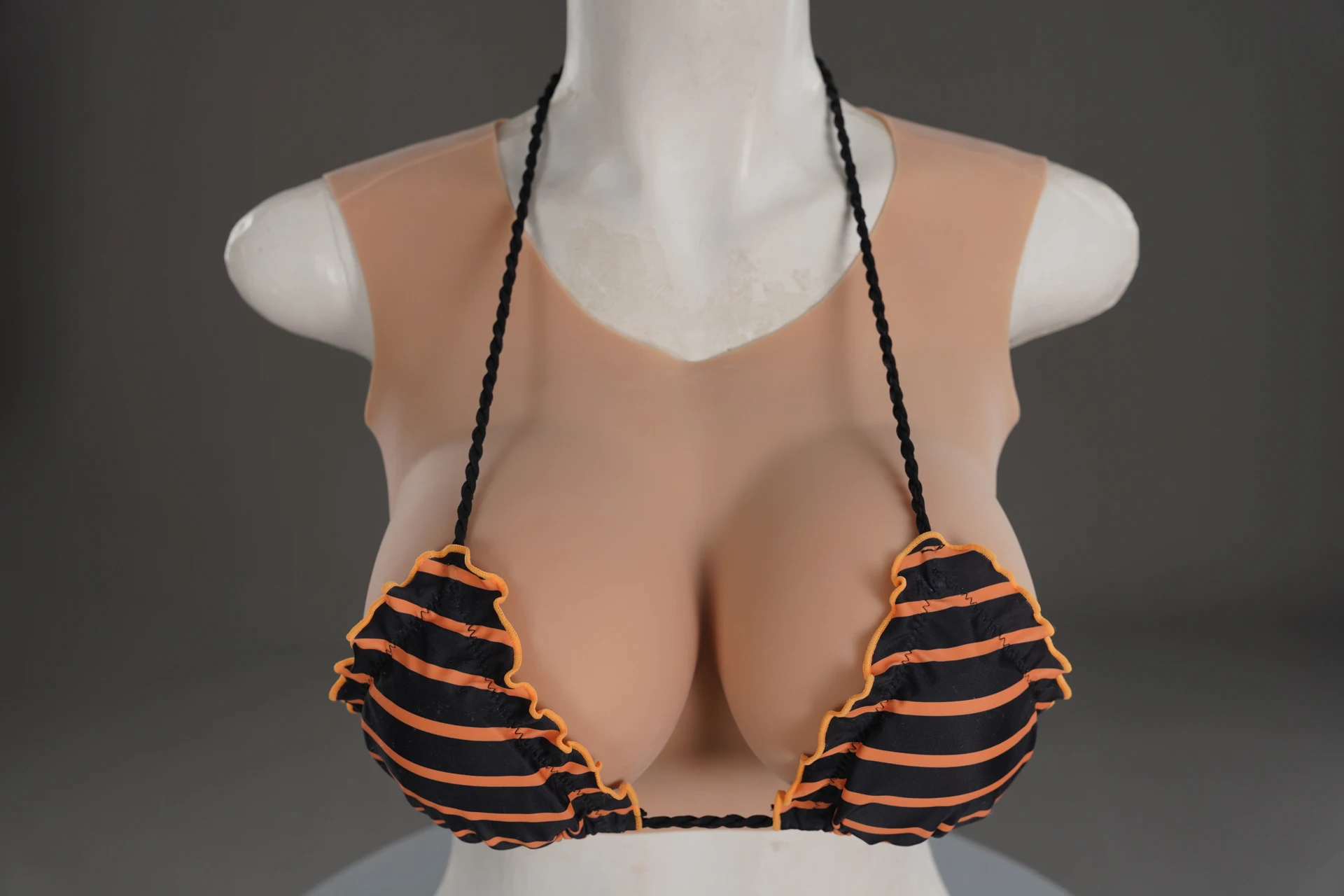 

2G Upgrade Round Collar Neck Fake Artificial Boob Realistic Silicone Breast Forms Crossdresser Shemale Transgender Drag Queen