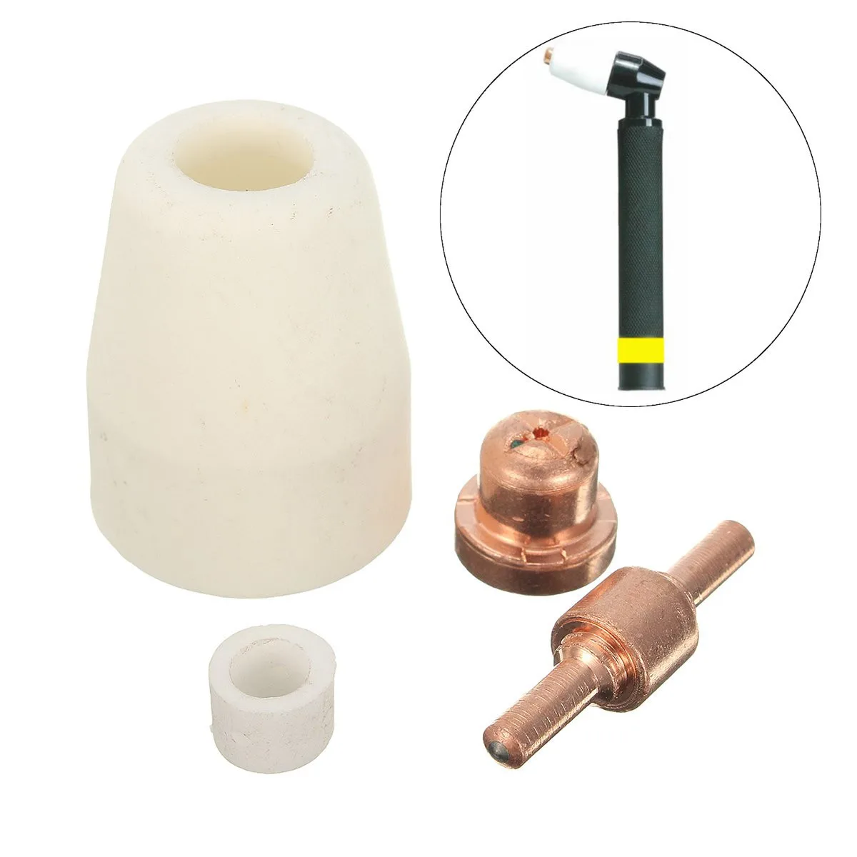 Boquillas de corte para cortador de Plasma, 75 unidades, LG-40, CUT40/50, accesorios, puntas de Plasma, electrodos, antorcha, consumibles, aire