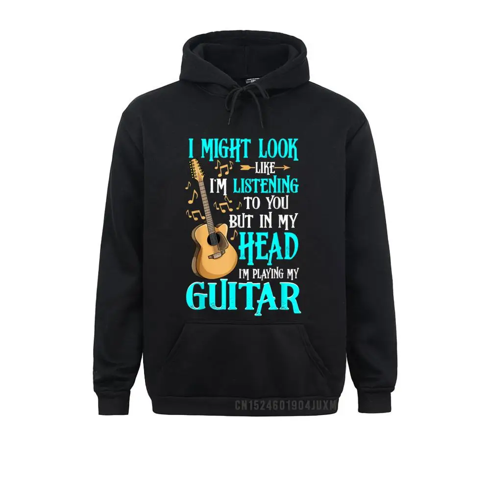 

Guitar Hooded Funny I Might Look Like I'm Listening To You Manga Hoodies For Women Design Sweatshirts 2021 Sportswears