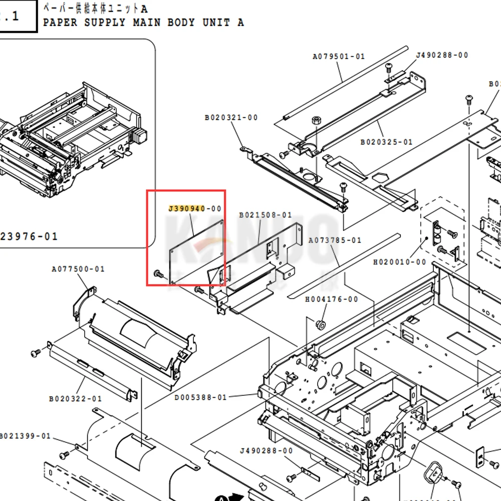 Neue J390940 Drucker I/O PCB für Noritsu QSS 3300 3301 3311 Digital Minilab Maschinen