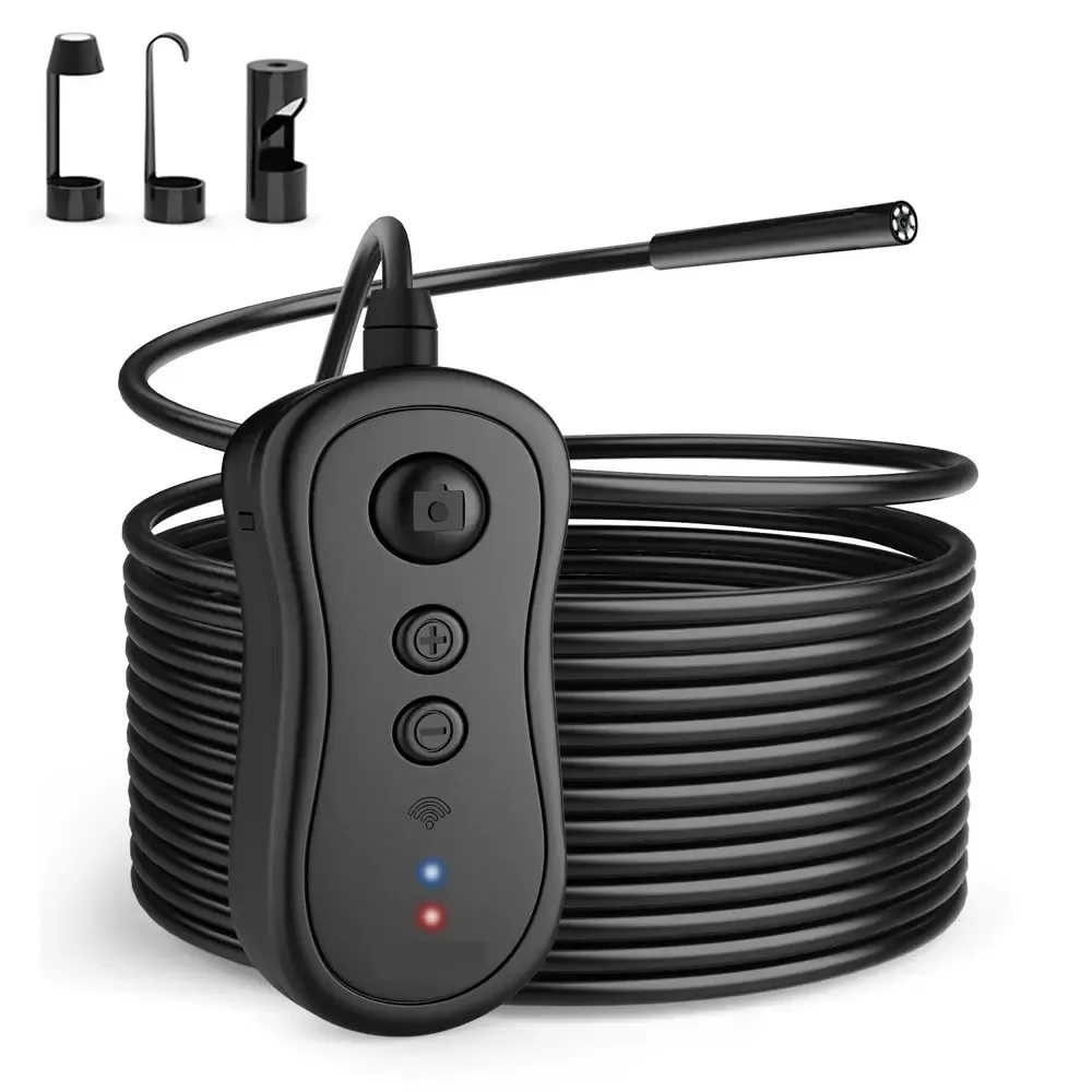 

5MP 1080P 8mm Regid Cable Wireless WIFI Endoscope Inspection Borescope Digital Microscope Otoscope Camera