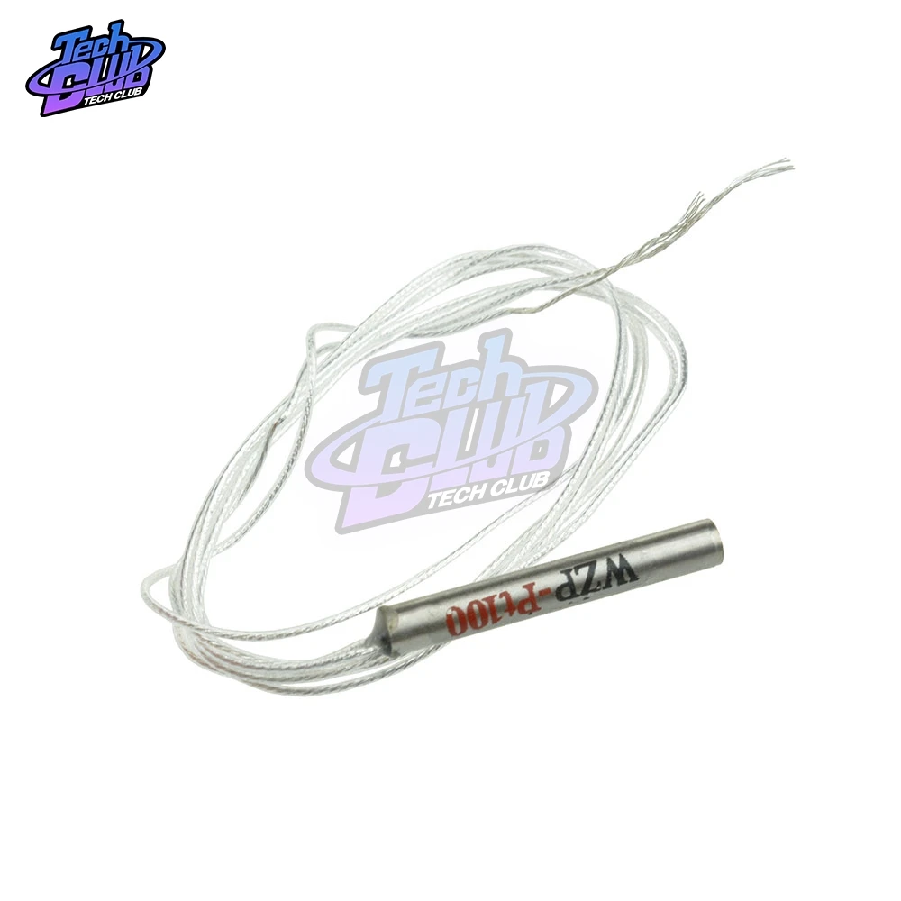 PT100 Platinum Resister Temperature Sensor Waterproof Temp Probe -20~450 Celsius Insulated Shielding Fiberglass 50CM