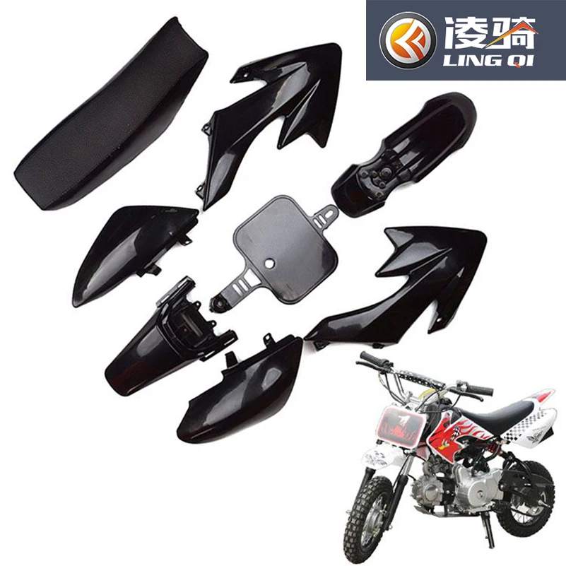 CRF50 XR50 Plastic Fairing Body Kits + Foam Seat For Chinese Pit Dirt Motor Trail Bike CRF 50cc 70cc 90cc 110cc 125cc 140