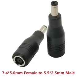Laptop Adapter Tip Cord 7.4mm*5.0mm Female to 5.5*2.5/5.5*2.1-compatible Male Power Cable for HP Dell Charger Convertor