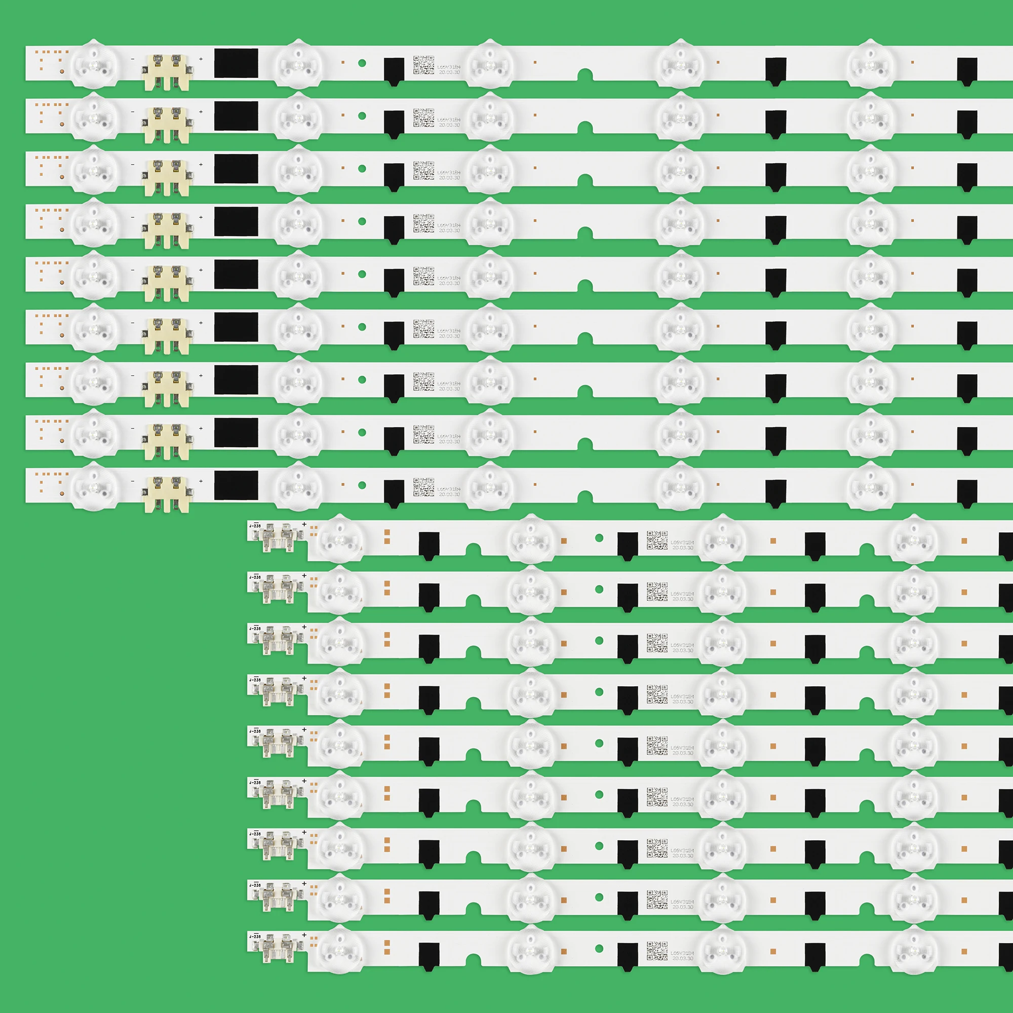 (New Kit)18 PCS/set LED backlight strip for Samsung TV UN50F6400AF 2013SVS50F R 7 L9 D2GE-500SCB-R3 D2GE-500SCA-R3 T500HVF02.1