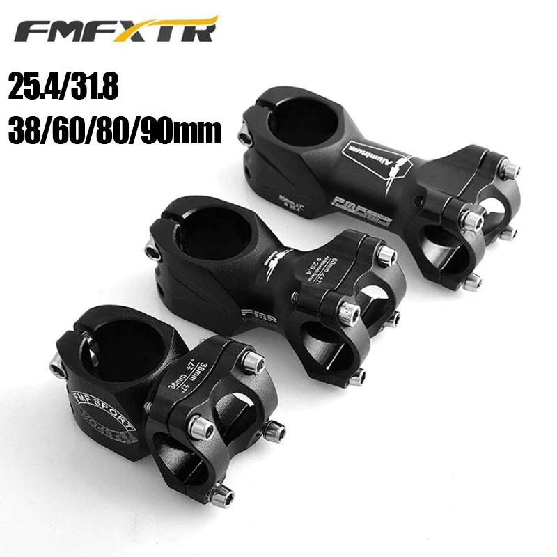 FMFXTR Bicycle Stem 25.4/31.8mm Road Mountain Bike Stem 38/60/80/90mm Bicycle Handlebar Stems Bmx MTB Folding Bike Part