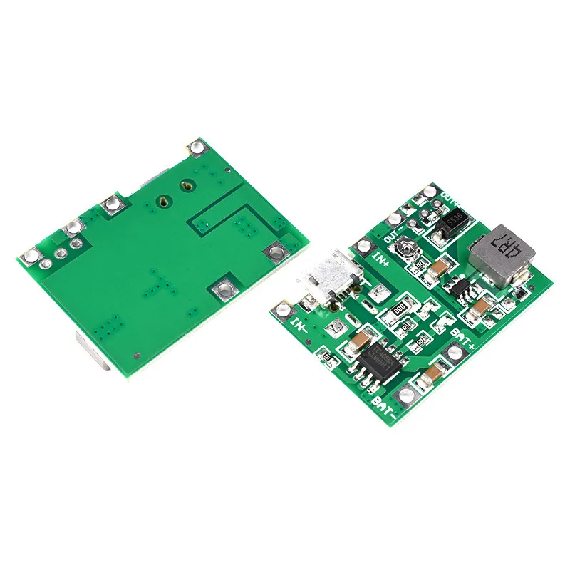 Imagem -04 - Carregador de Bateria de Lítio Li-ion 18650 3.7v 4.2v Placa de Carregamento de Bateria Módulo de Impulsionador Step Tp4056 Faça Você Mesmo Kit de Peças para Arduino Novo