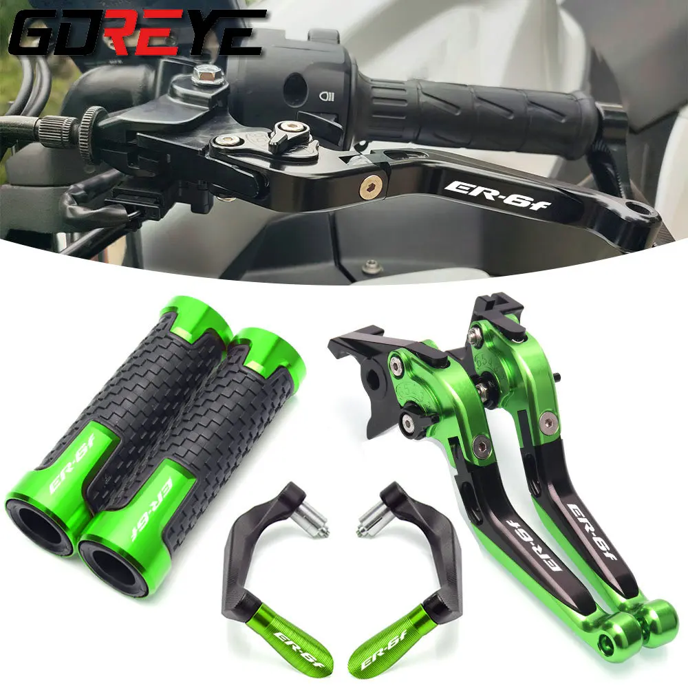 

Motorcycle Accessories CNC Adjustable Folding Extendable Brake Clutch Levers For Kawasaki ER-6F ER 6 F ER6 F ER6F 2017-2020