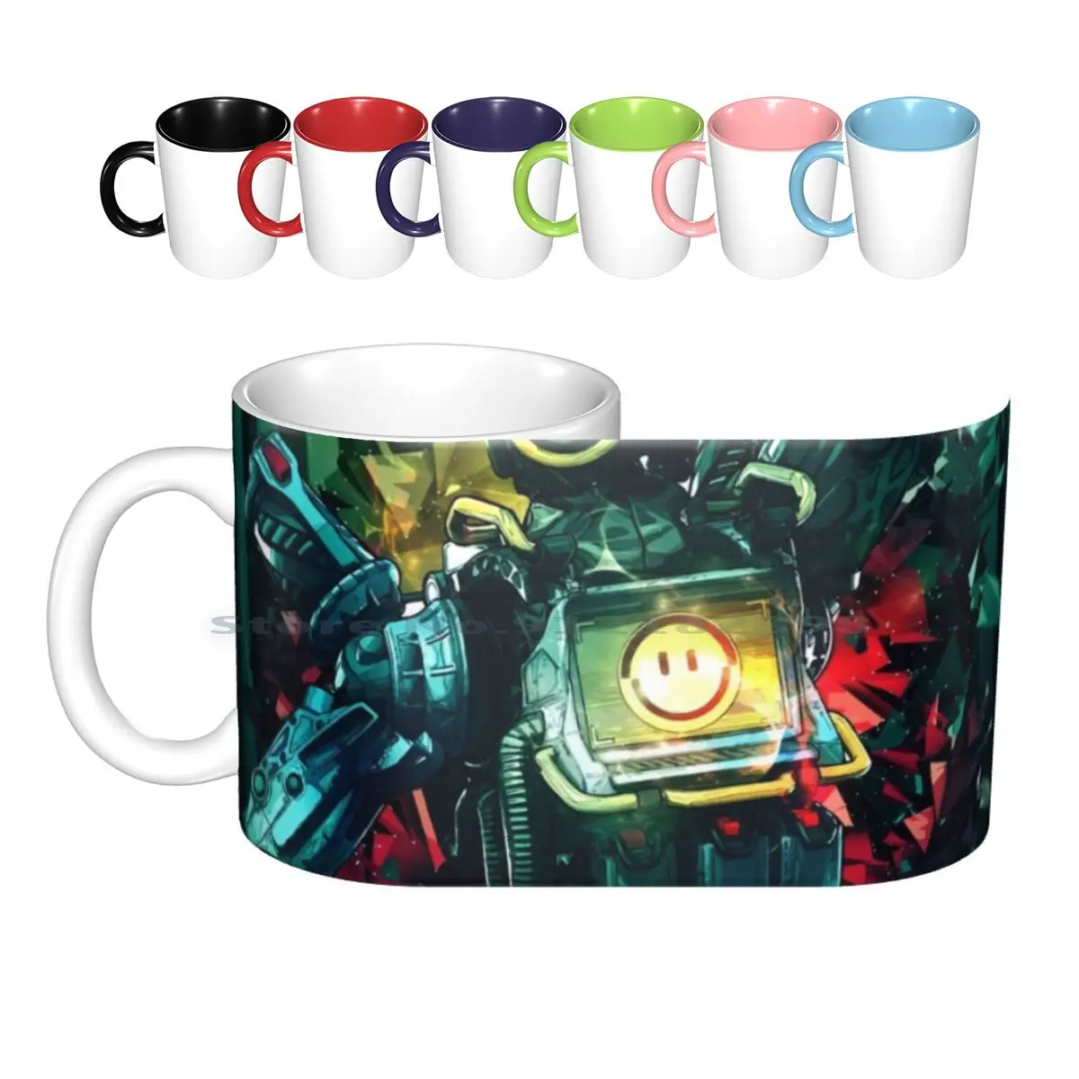 Apex Legends Pathfinder Ceramic Mugs Coffee Cups Milk Tea Mug Apex Legends Pathfinder Gaming Battle Royale Creative Trending