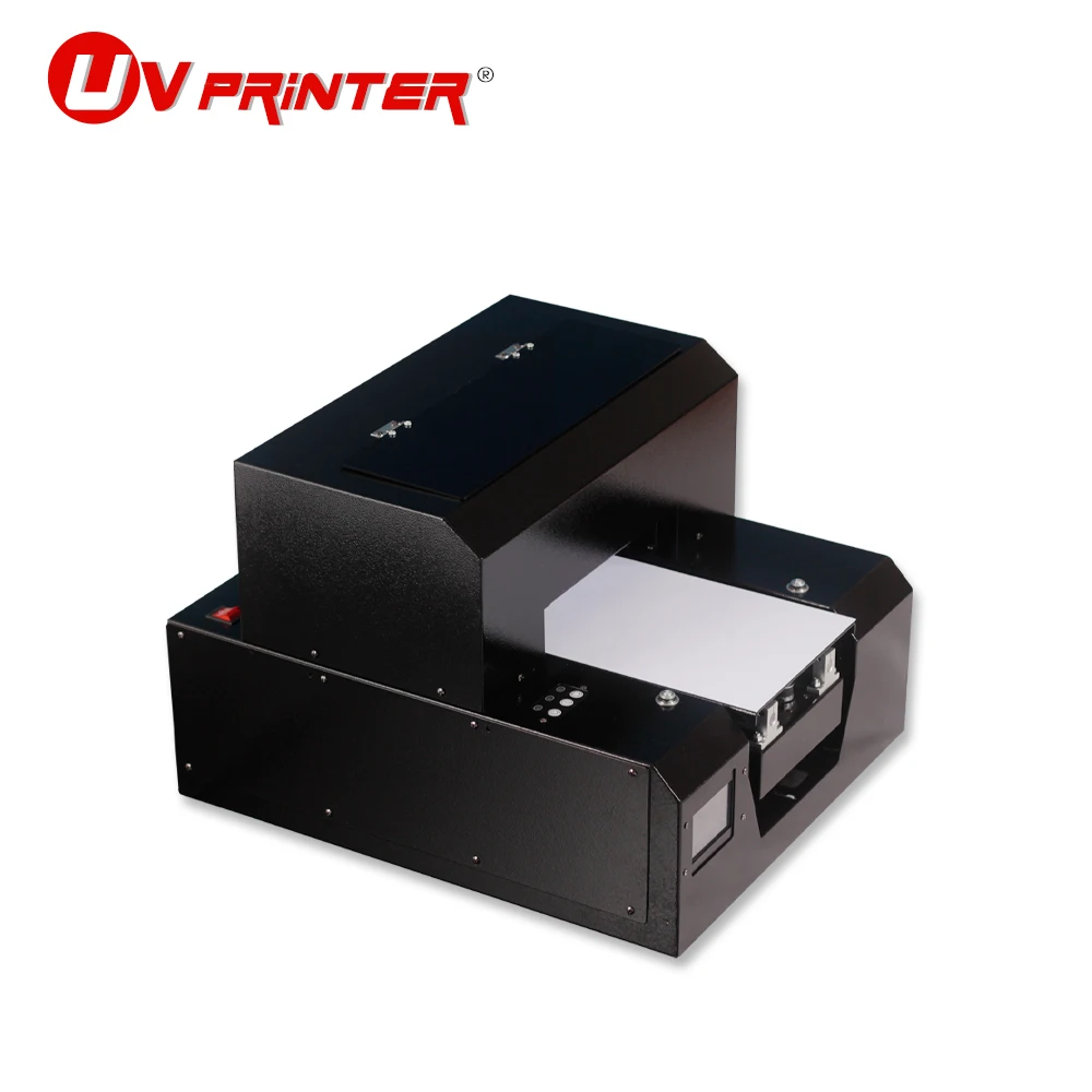 

UV printer A4 inkjet flat panel LED UV cooling system for mobile phone case/card/wallet/certificate/3D emboss printing