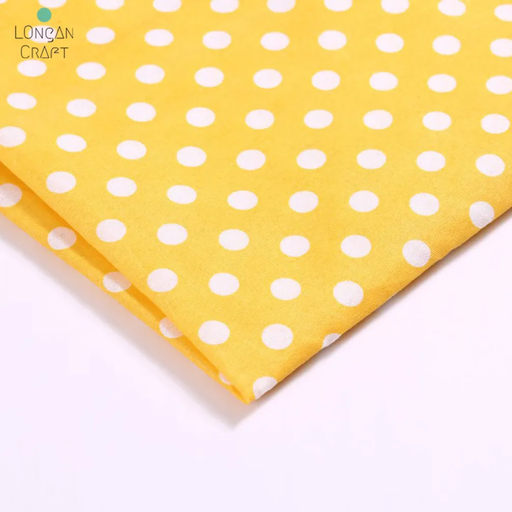 Polka Dot Printed Polyester Fabric Cloth Handmade DIY Sewing Material Patchwork Needlework Fabric 50cmx150cm