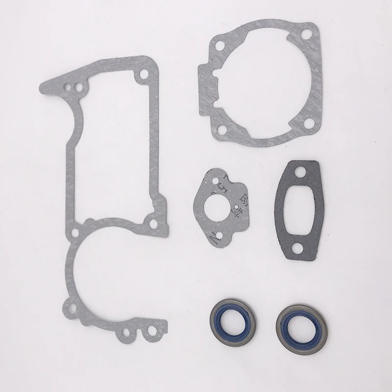 Gasket of Cylinder Muffler Exhaust Kit For Husqvarna 50 51 55 Rancher EU1 Chainsaw 501761802, 501 76 18-02 Replacement Part