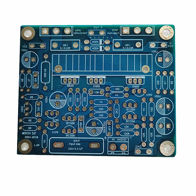 MX50 SE power amplifier  100W  Single channel pcb for diy Without any components