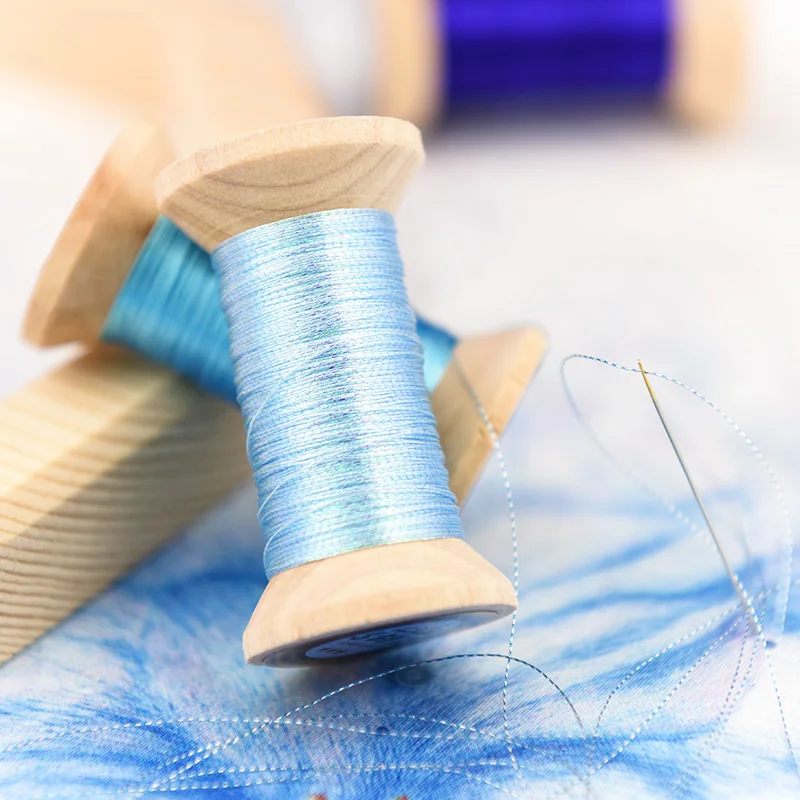 Sapphire blue series of Gold Line/French embroidery  thread/embroidery spool/colorful gold embroidery thread/ 50 meters/piece