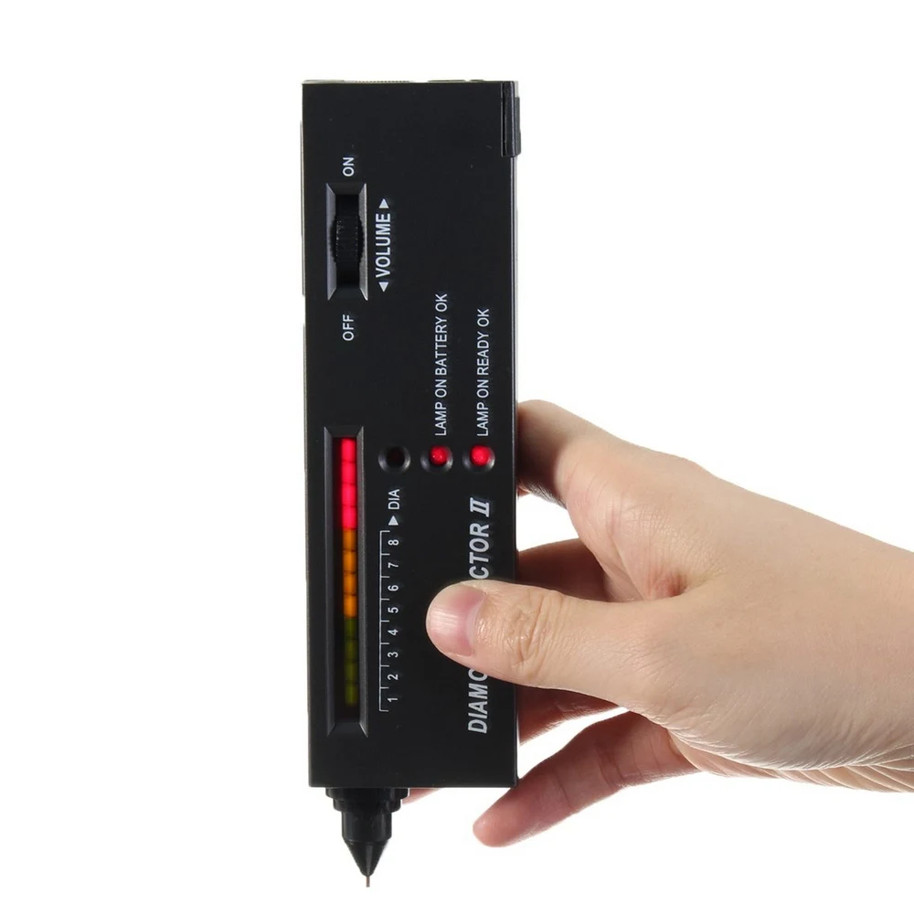 Diamond Tester Selector LED Indicator LCD Jewelry Jade True and False Tester Crystal Diamond Hardness Professional Tester