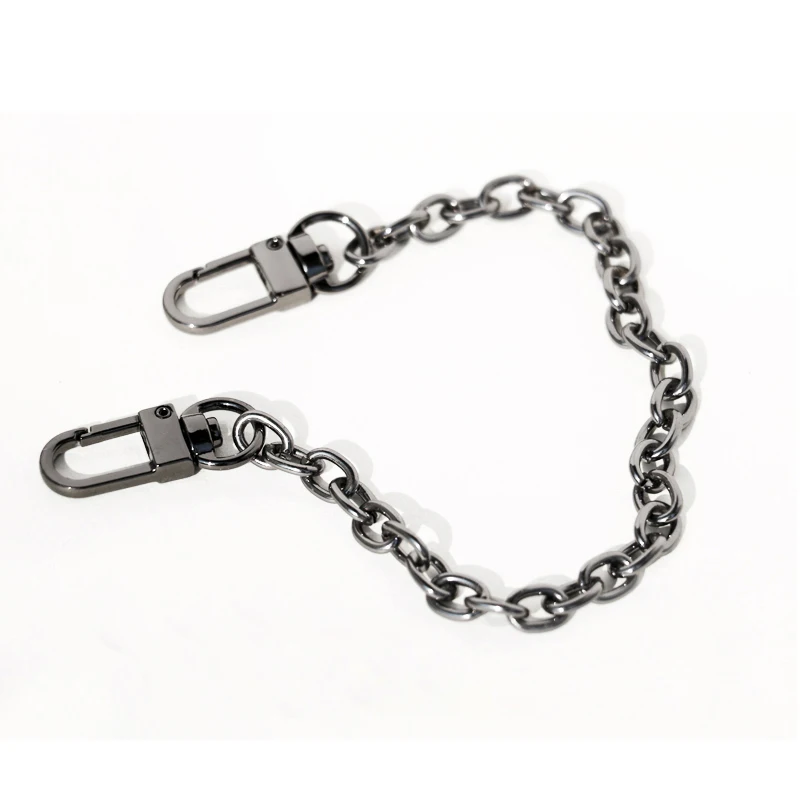 Fashion Decoration 8mm Chains Short 25cm, 30cm Gun Black Chains To Put Charms on, Short Gun Black Bag Chain for DIY Charms