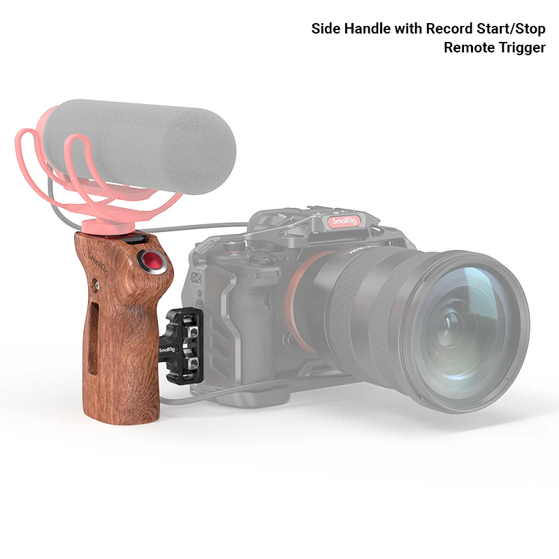 SmallRig Threaded Side Handle with Record Start/Stop Remote Trigger For SONY for Panasonic for FUJIFILM for Z CAM 3323