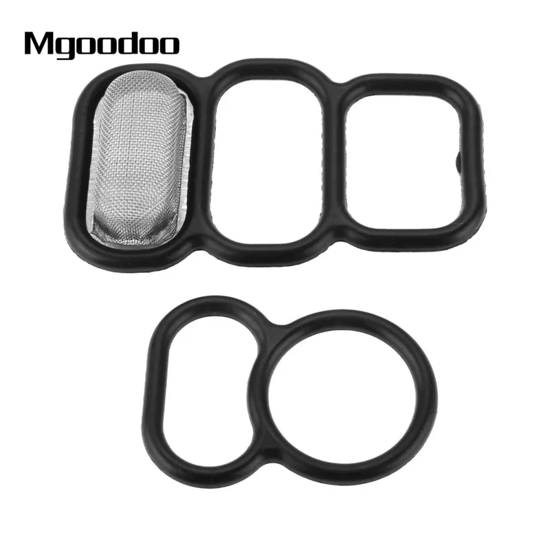 Mgoodoo 15825-P0A-015 VTEC Solenoid Gasket and VTC Filter Fit For 1994-2002 4 cylinder engines Honda accord