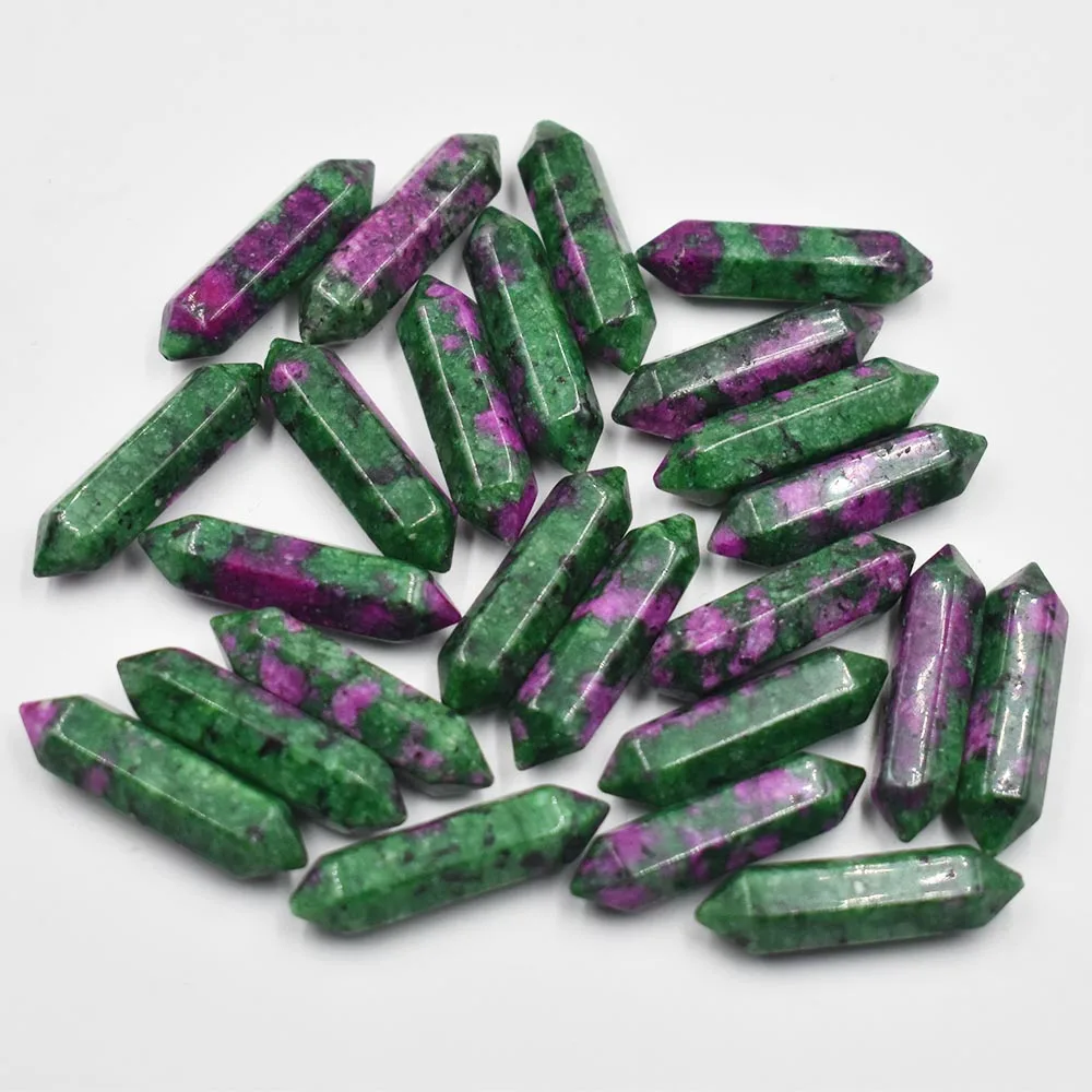 Neue Mode, gute Qualität, Naturstein Amethyst-Säulenanhänger ohne Loch, Schmuckzubehör, 24 Stück/Los, Großhandel, kostenloser Versand. – Detail 11