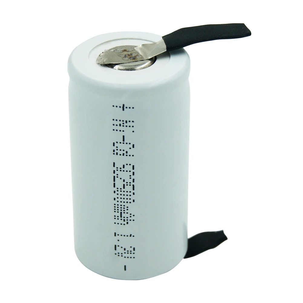 SC 1.2V 2500MAH NICD rechargeable battery SC Sub C ni-cd cell with welding tabs for electric drill screwdriver Real capacity