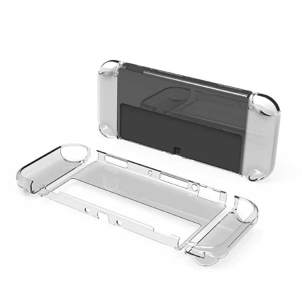 

TPU PC Crystal Protective Case For NS Switch OLED Model 2021 Split Shell Cover Skin for Switch OLED Console and Controller