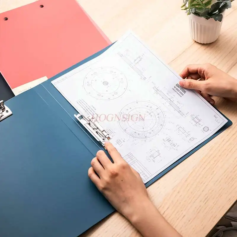 school supplies File folder A4 student file music sheet test paper splint clip multifunctional office supplies