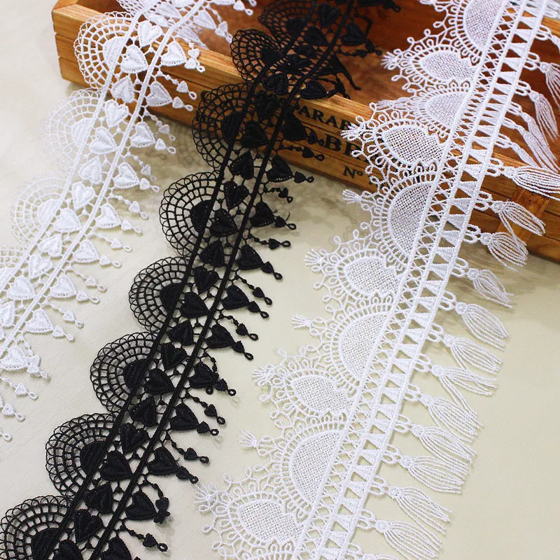 

20 ярдов вышитая кружевная бейка ленты водорастворимая кружевная бейка лента аппликация вышивка нашивки для свадебного платья DIY поставки