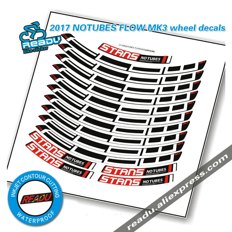 

READU 2017 MK3 mountain wheel rim stickers MTB bike rims decals bike sticker bicycle stickers for 2 wheels
