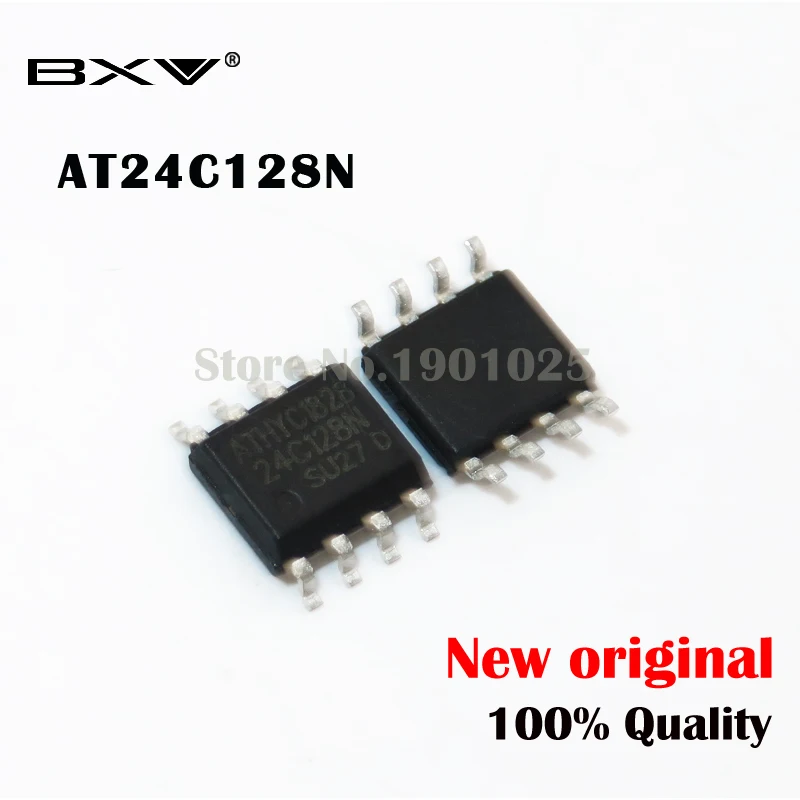 10PCS free shipping AT24C128N 24C128N 24C128 AT24N128 SOP-8 new original