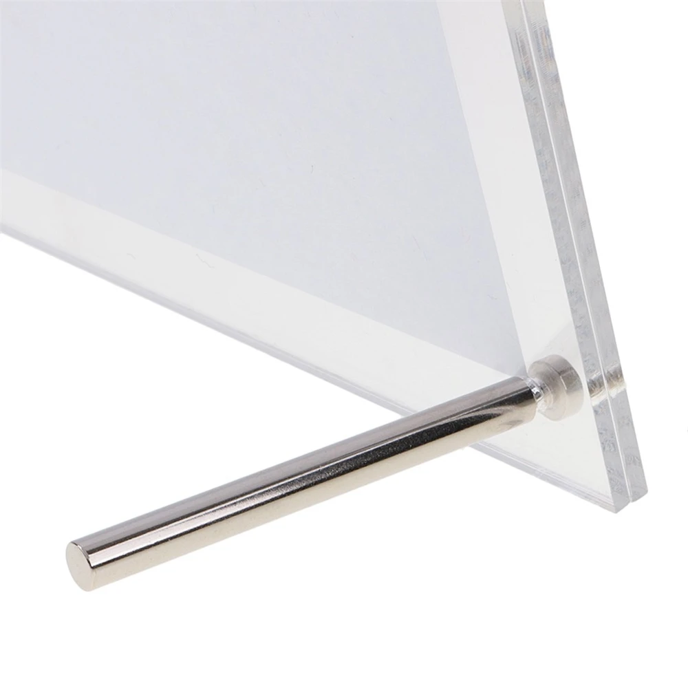 Acrylic Vertical and Horizontal Display Frame Clear Photo Display Stand Price Tag Label Holder