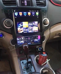 Android 13.0 8+256GB Vertical Screen unit for Toyota Highlander 2009 - 2013 Car Radio Multimedia Video Player Navigation Carplay