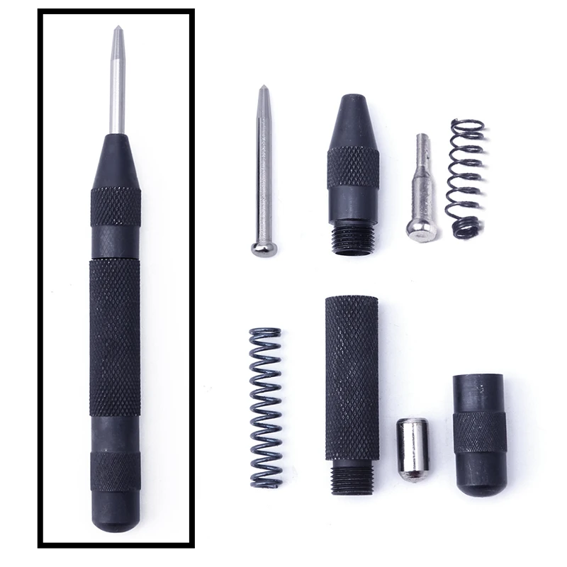 5 "Nhiệm Vụ Nặng Nề Tự Động Trung Tâm Đấm Mùa Xuân Loaded Kim Loại Gỗ Báo Chí Dent Đánh Dấu Chế Biến Gỗ Công Cụ HSS Thép Tốc Độ Cao
