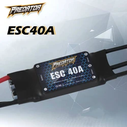 FMSRC Predator ESC 40A con Controller di velocità SBEC 3A senza spazzole con spina T EC3 XT60 4S per pezzi di ricambio per aereo modello di aeroplano RC