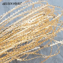 assoonas,18K gold plated,rhodium plated,diy chain,C58,jewelry accessories,jewelry findings,hand made,diy earrings pendant,2m/lot