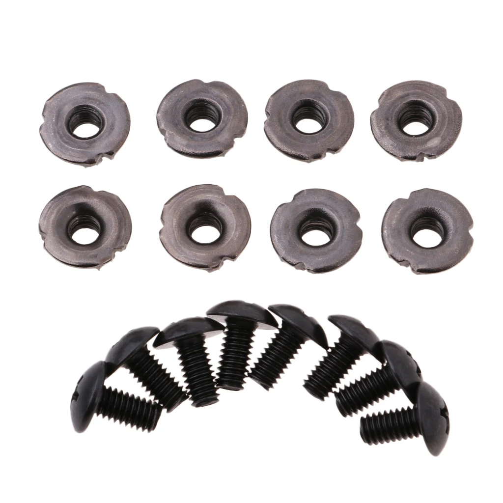 8 Pairs Roller Skates Buckle Replacement Inline Skates Screws Nut Bolts Tool Roller Skates Accessories