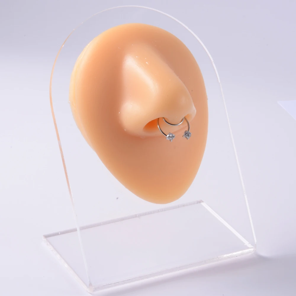 1Pcs Stainless Steel Fake Nose Ring Hoop Septum Rings Clip Lip Ring Earrings Ear Studs Helix Lobe Tragus Cartilage Piercing Body