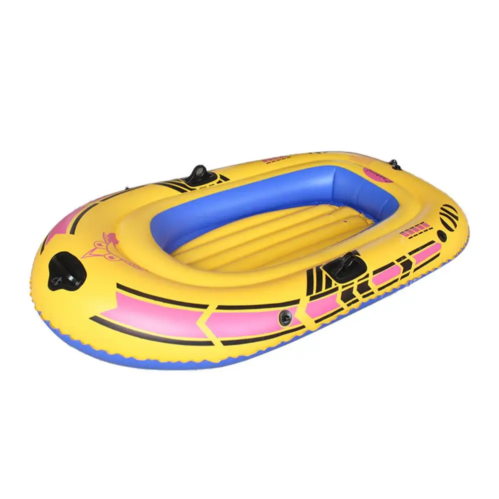 High Quality Thickne Inflatable Boat Heavy Duty 1/2/3 Person Blow Up Raft Set With Oars And Foot Pump For Fishing Lake Rafting