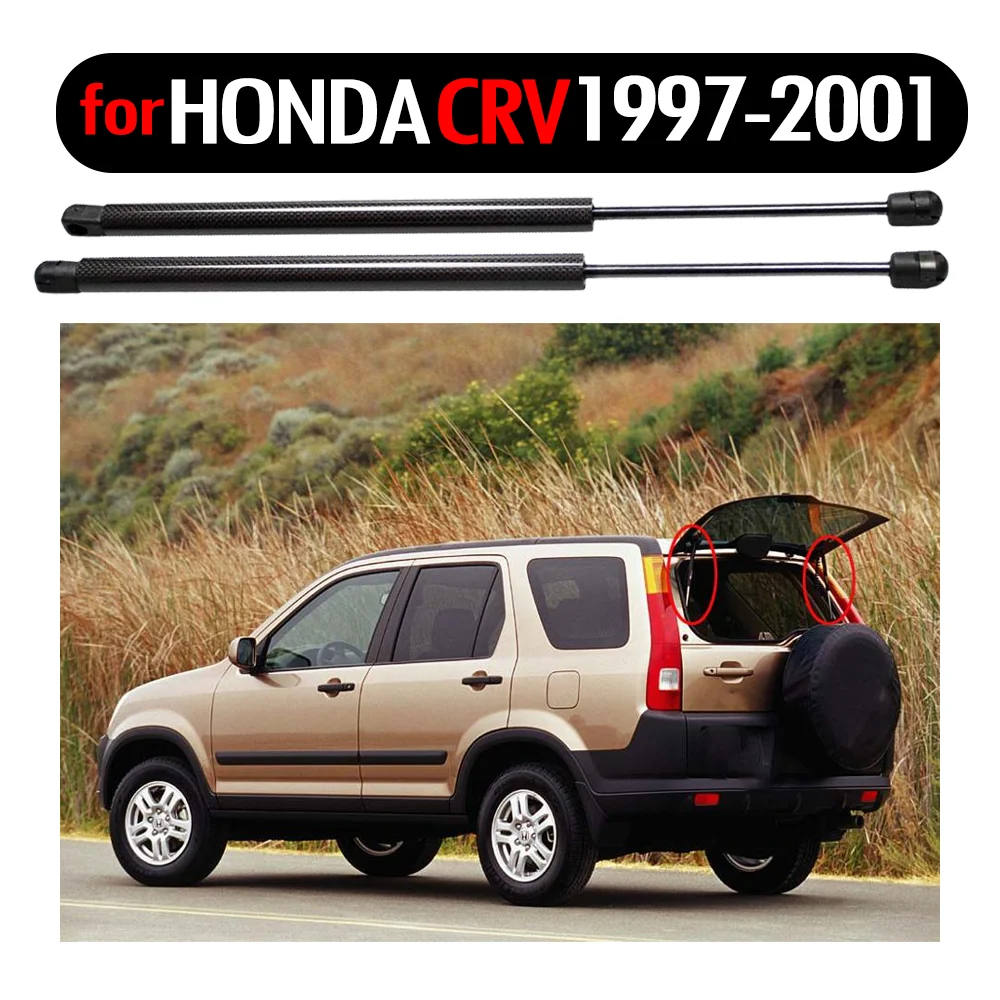 2pcs Auto  Rear Window Glass Gas Charged Spring Struts Lift Support For 1994 1997 1998 1999 2000 2001 Honda CR-V 21.26 inch