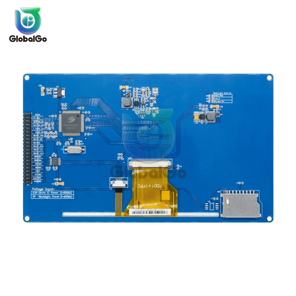 Imagem -04 - Módulo de Tela Tft Lcd Digital Ssd1963 Pwm para Arduino Avr Stm32 Arm 800x480 800x480 800x480 800x480