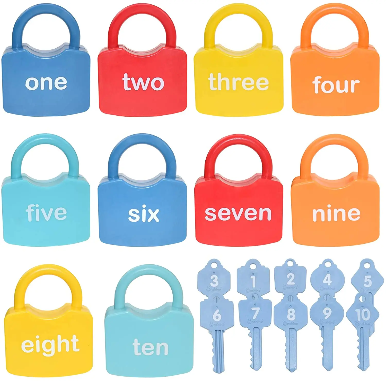 Kids Alphabet Lock Key Matching Educational Toys Montessori Number Matching Locking Toddler Learning Word Homeschool Toys