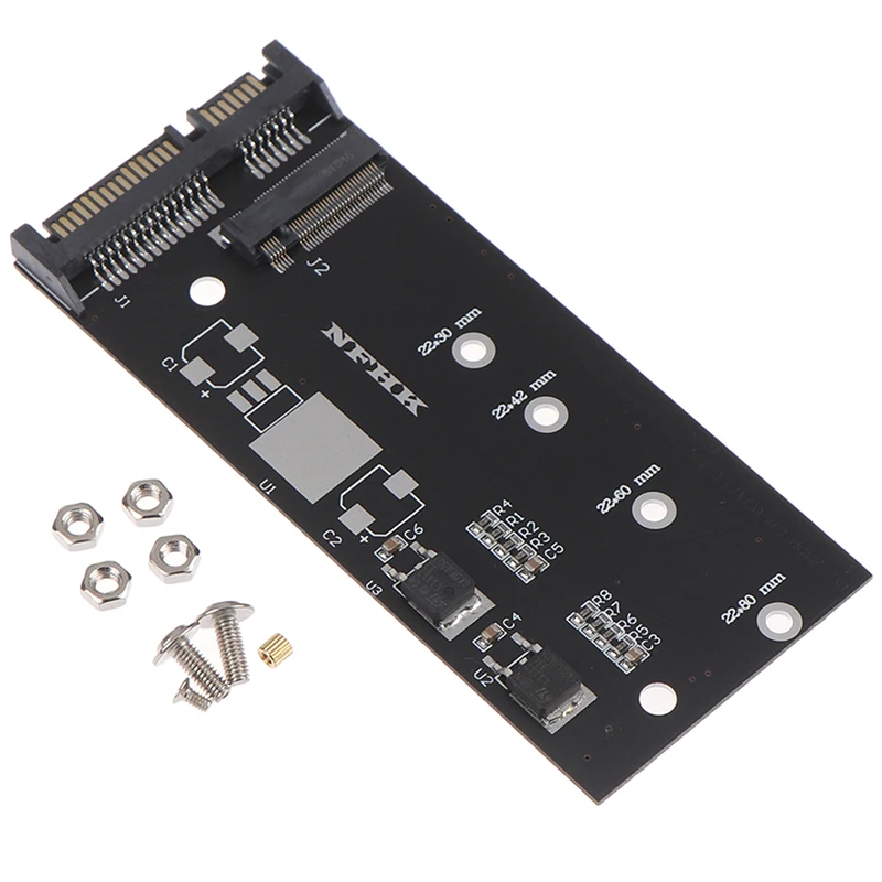 Hot 1pc B+M Key M.2 Ngff Ssd To 3 Raiser M.2 To  Adapter Expansion Card Fit For Revision 1.5/3.0/6.0 Gbps