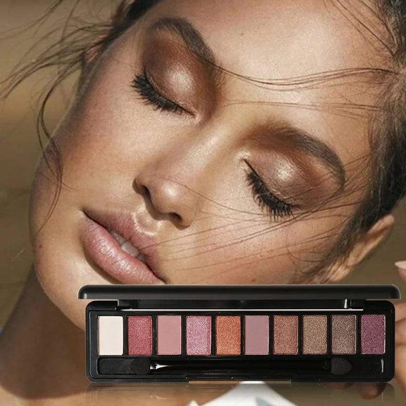 FOCALLURE-paleta de sombras de ojos mate, 10 colores, resistente al agua, larga duración, brillo, sombra de ojos, maquillaje, cosméticos para mujeres