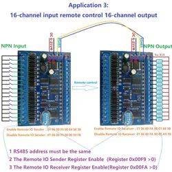 RS485 Remote Control Switch DC 12V 24V 16 Input 16 Output PLC IO Expansion Board 03 06 16 Modbus RTU Module